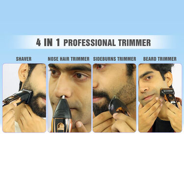 Rechargeable 4 in 1 Full Body Shaver & Trimmer for Men (4MT6)