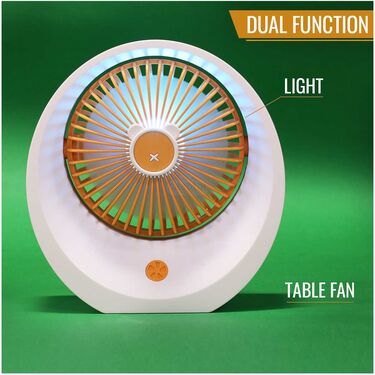 Rechargeable Table Fan with Light (EF9)