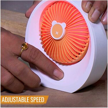 Rechargeable Table Fan with Light (EF9)