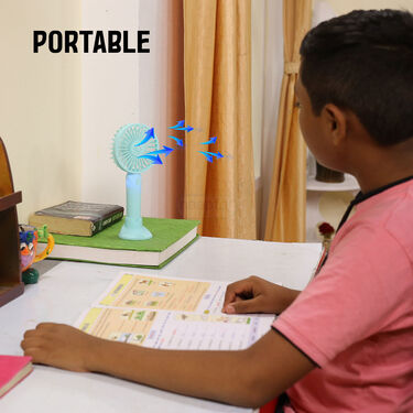 Rechargeable Travel Fan with mobile Stand (EF5)