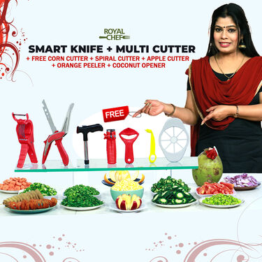 Royal Chef Smart Knife + Multi Cutter + 5 Free Gifts