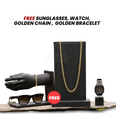Stylish Leatherite Sandals Pick Any 1 + Free Sports Watch + Sunglasses + Golden Chain + Golden Bracelet (SDC1)
