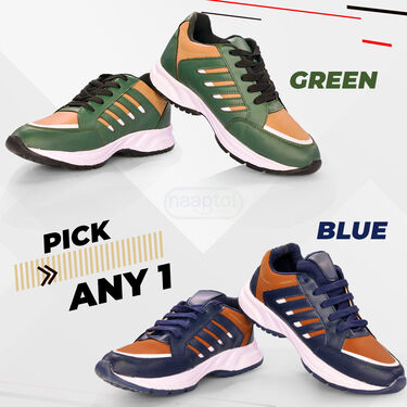 Pick Any 1 Sports Shoes With Free Sports Watch + Aluminium Wallet + Sunglasses (SSC2)