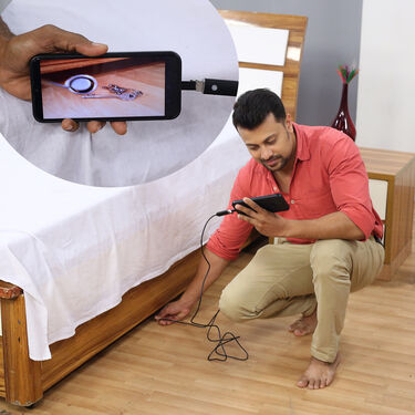 Smart Flexible Inspection Camera with LED Lights And 3 Attachments