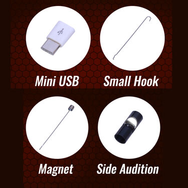 Smart Flexible Inspection Camera with LED Lights And 3 Attachments
