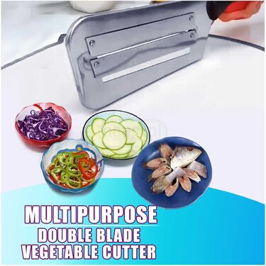 Stainless Steel Double Blade Vegetable Cutter (SSVC1)