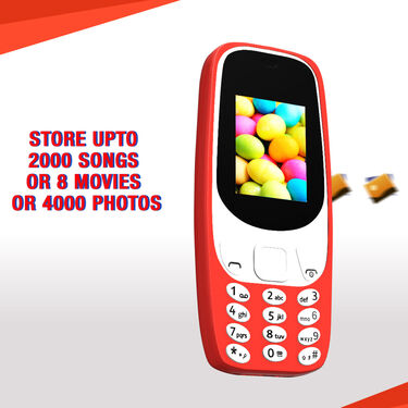 Stylish Big Battery Dual SIM Mobile + Free Stylish Watch (K3310)