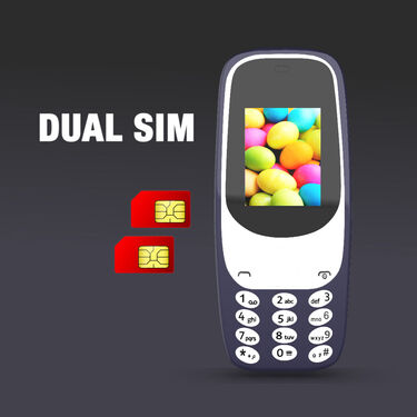 Stylish Big Battery Dual SIM Mobile + Free Stylish Watch (K3310)