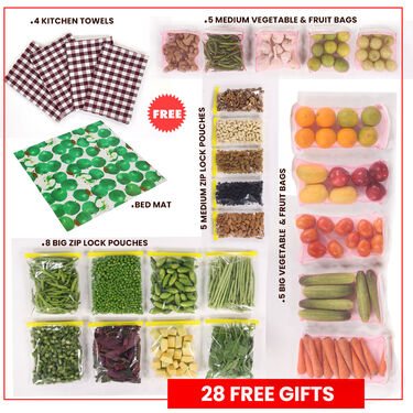 7 Pcs Super Saver Beautiful Fridge Cover Combo with 28 Free Gifts (7SF6)