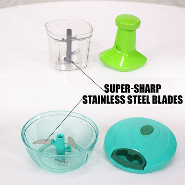 10 Sec Onion & Veg Push Chopper + Onion & Vegetable Chopper + Peeler (PC8)