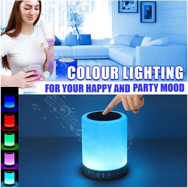 Touch Sensor Bluetooth Speaker Cum Mood light