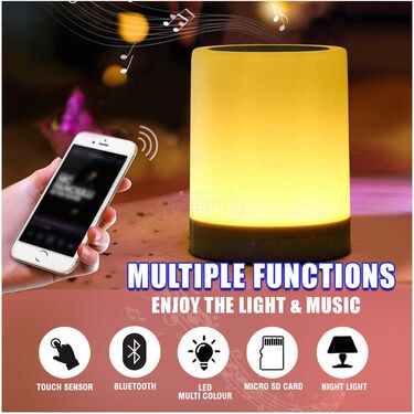 Touch Sensor Bluetooth Speaker Cum Mood light
