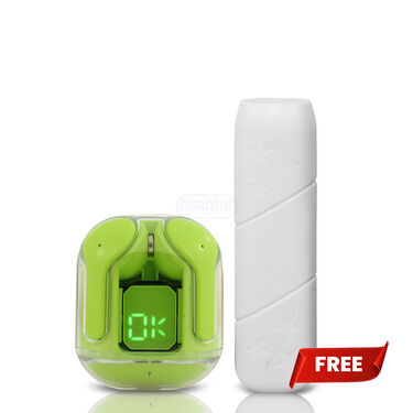 Transparent Wireless Earpod with an Inbuilt Screen with free Pocket Power Bank (PB12)