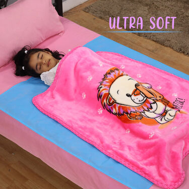 Ultra Soft 2 Layer Baby Mink Blanket with 1 Mattress Protector Sheet Free (BB+M1)