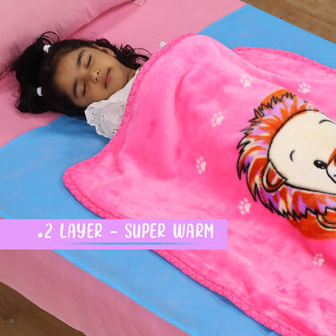 Ultra Soft 2 Layer Baby Mink Blanket with 1 Mattress Protector Sheet Free (BB+M1)