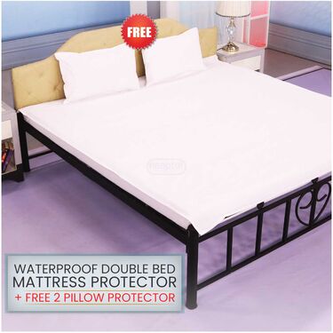 Water Proof Double Mattress Protector Sheet with 2 Pillow Protector Free (DMP9)