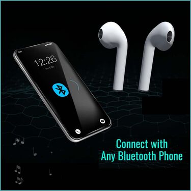 Wireless Bluetooth Earpod with Charging Case + Pocket Powerbank with Light + Free Digital Watch & Earphones (WBP1)