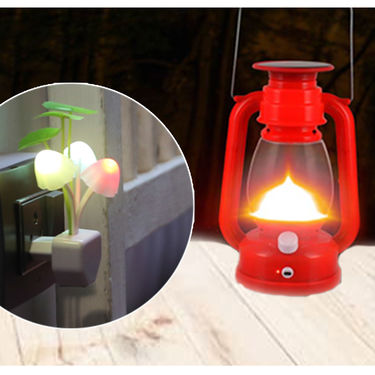 LED Solar Lantern with Free Smart Sensor Night Lamp