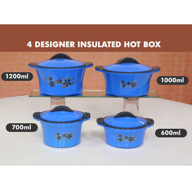 4 Designer Insulated Casseroles with 7 Free Gifts