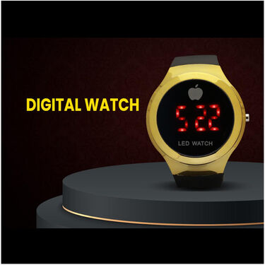 Digital Watch + Golden Chain + Bracelet (GDWCB1)