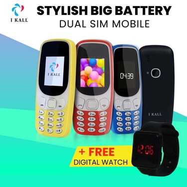 I Kall K3310 Feature Phone with Free Digital Watch